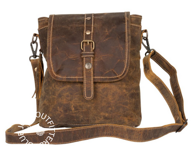 Rustic Leather Purse by Myra Bag