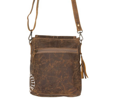 Rustic Leather Purse by Myra Bag