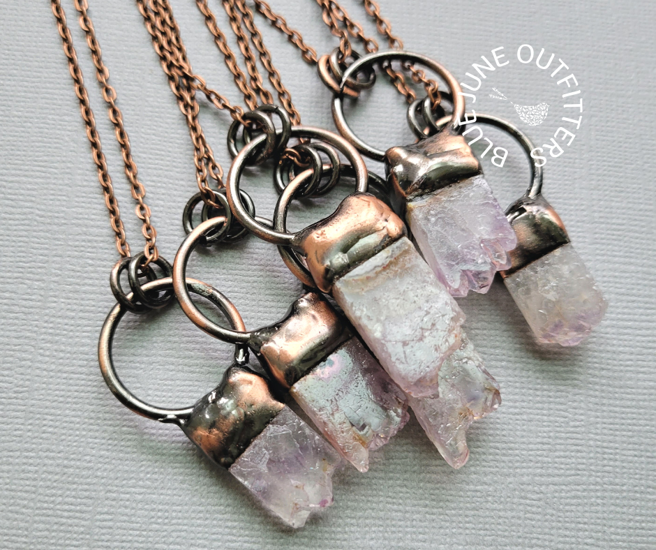 Raw Amethyst Crystal Necklace