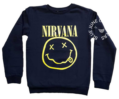 Toddler & Youth Nirvana Smiley Sweatshirt | Officially Licensed