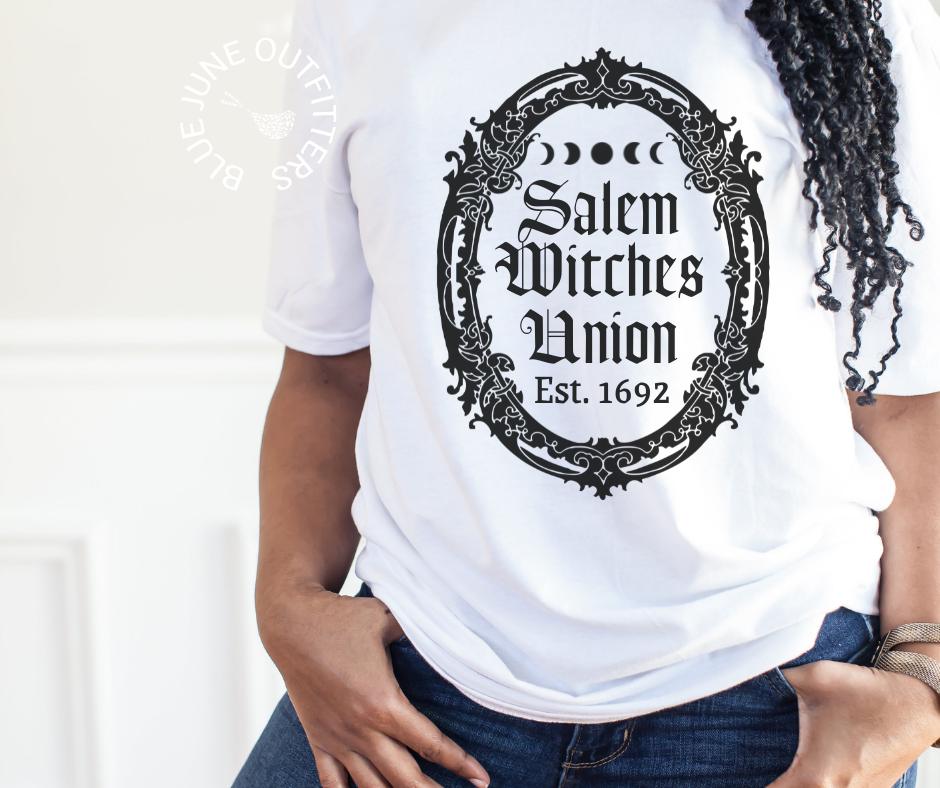 Salem Witches Union 1692 | Comfort Colors® Goth Halloween Tee