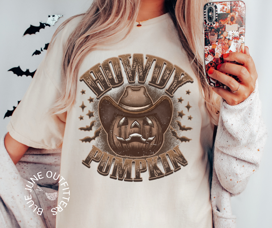 Howdy Pumpkin | Comfort Colors® Country Halloween Tee