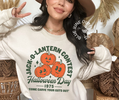 Retro Jack-O-Lantern Contest | Unisex Halloween Sweatshirt