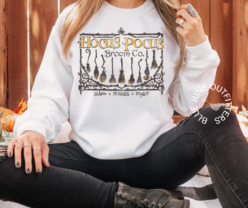 Hocus Pocus Broom Company | Halloween Sweatshirt