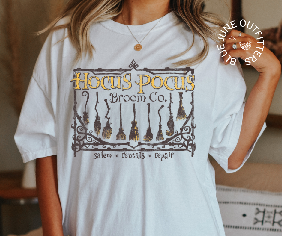 Hocus Pocus Broom Company | Comfort Colors® Halloween Tee