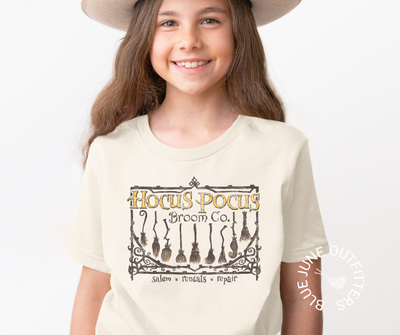 Hocus Pocus Broom Company | Youth Halloween Tee