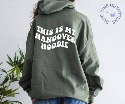 This Is My Hangover Hoodie | Wavy Text Hoodie