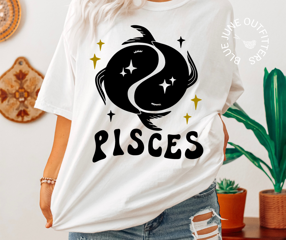 Pisces | Retro Zodiac Tee