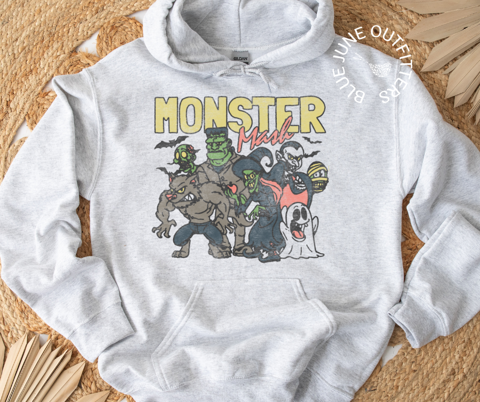 Retro Monster Mash | Unisex Halloween Hoodie