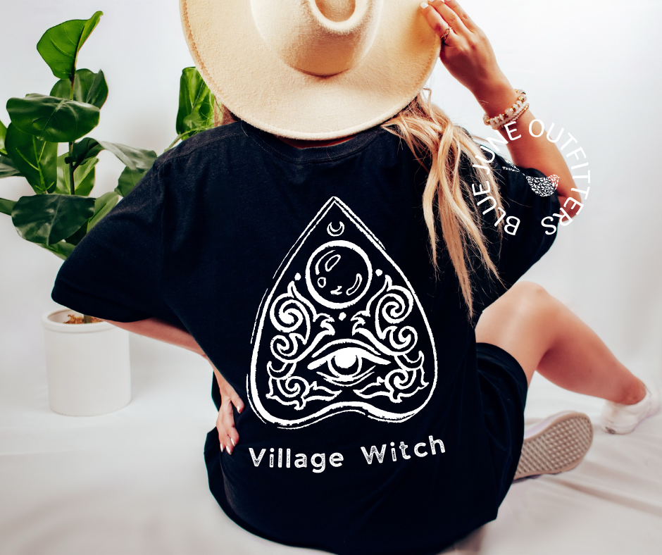 Village Witch Planchette | Comfort Colors® Halloween Tee