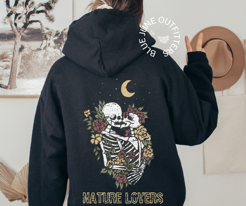 Nature Lovers | The Lovers Skeletons Unisex Hoodie
