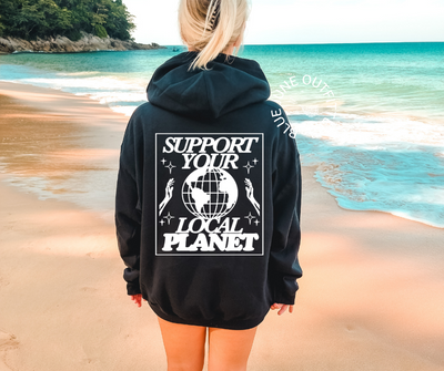 Support Your Local Planet | Earth Day Aesthetic Hoodie