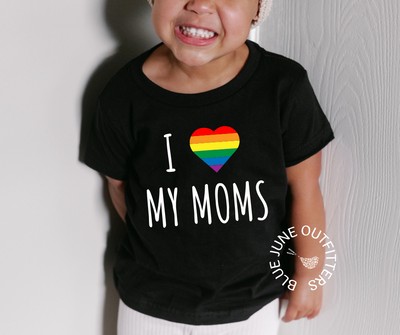 I Love My Moms | Toddler Pride Tee