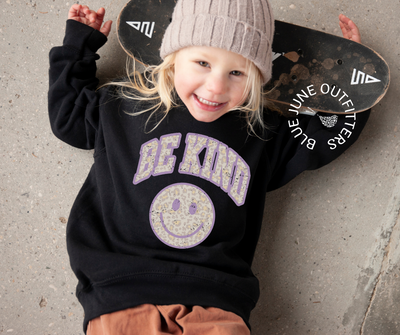 Be Kind Leopard Toddler Sweatshirt