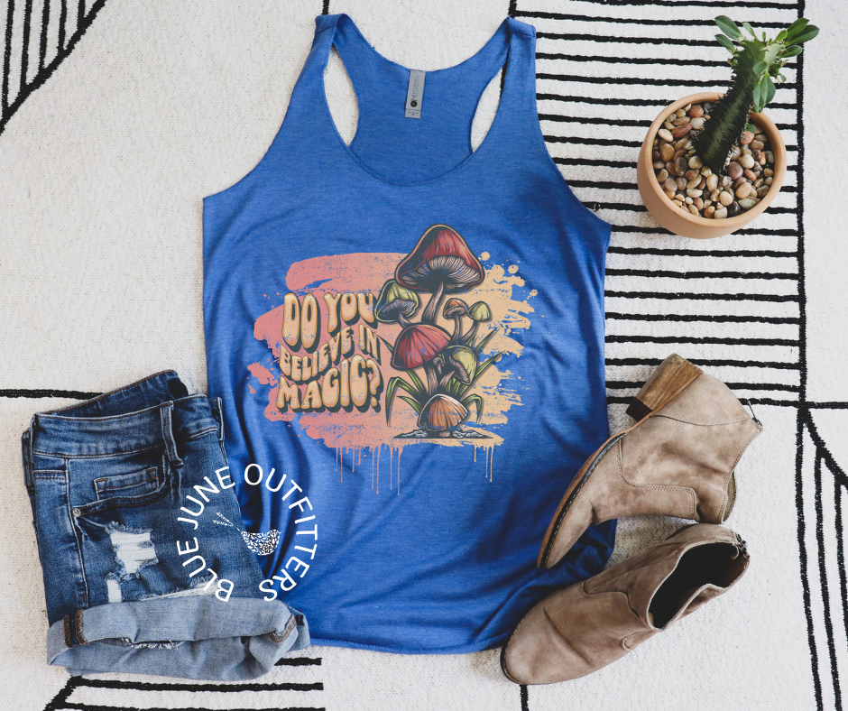 Magical Mushrooms Trippy Tank Top for Women's 