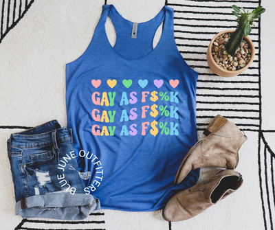 Gay AF | Women's Gay Pride Racerback Tank Top