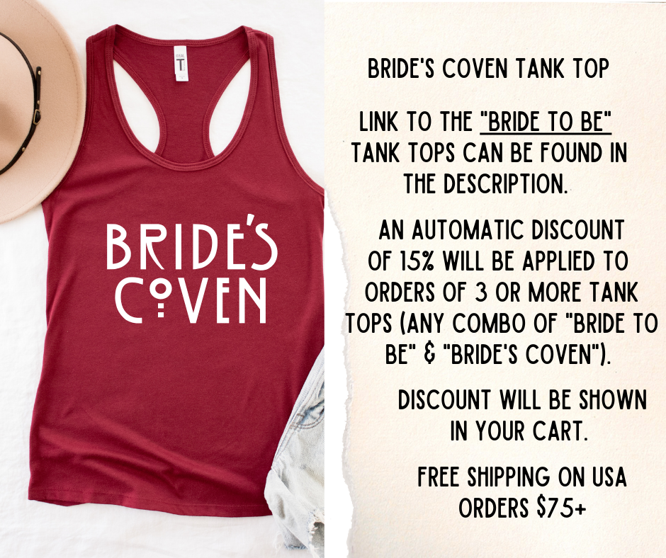 Bride's Coven | Witchy Bachelorette Party Tank Top