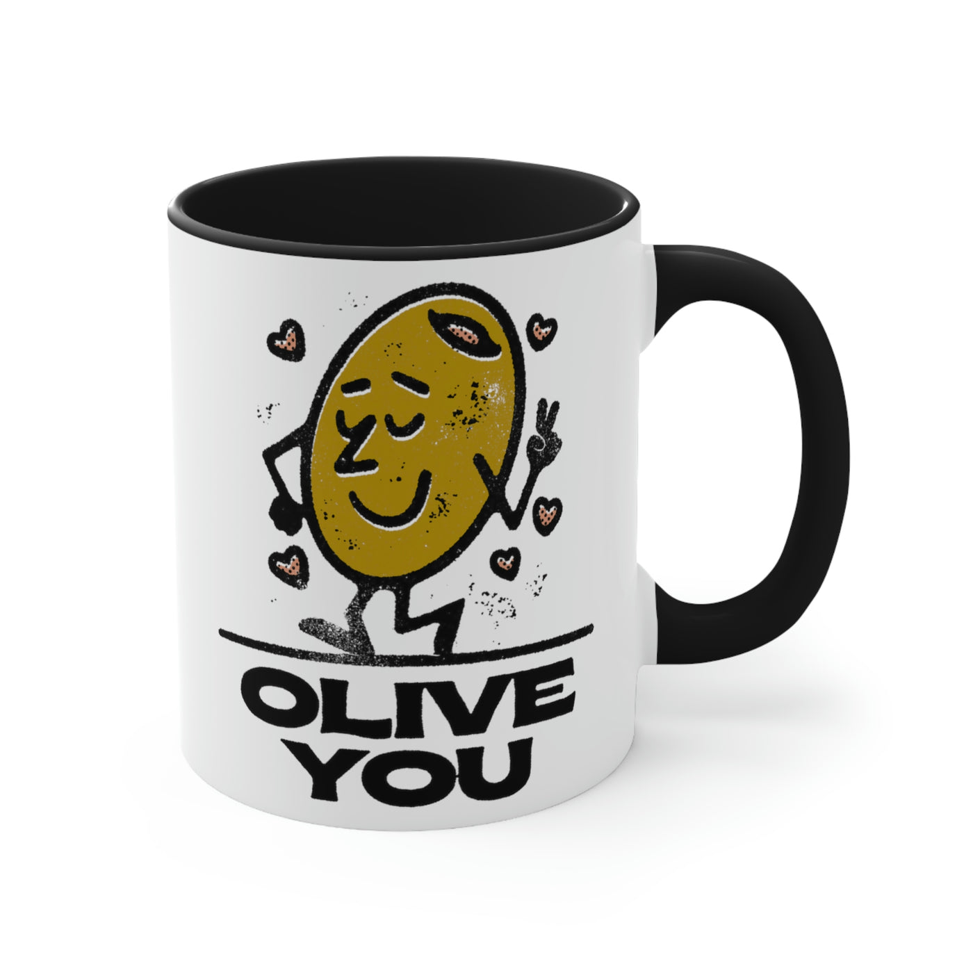 Olive You Funny Retro Ceramic Mug