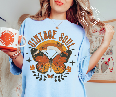 Vintage Soul Butterfly | Boho Comfort Colors® Tee