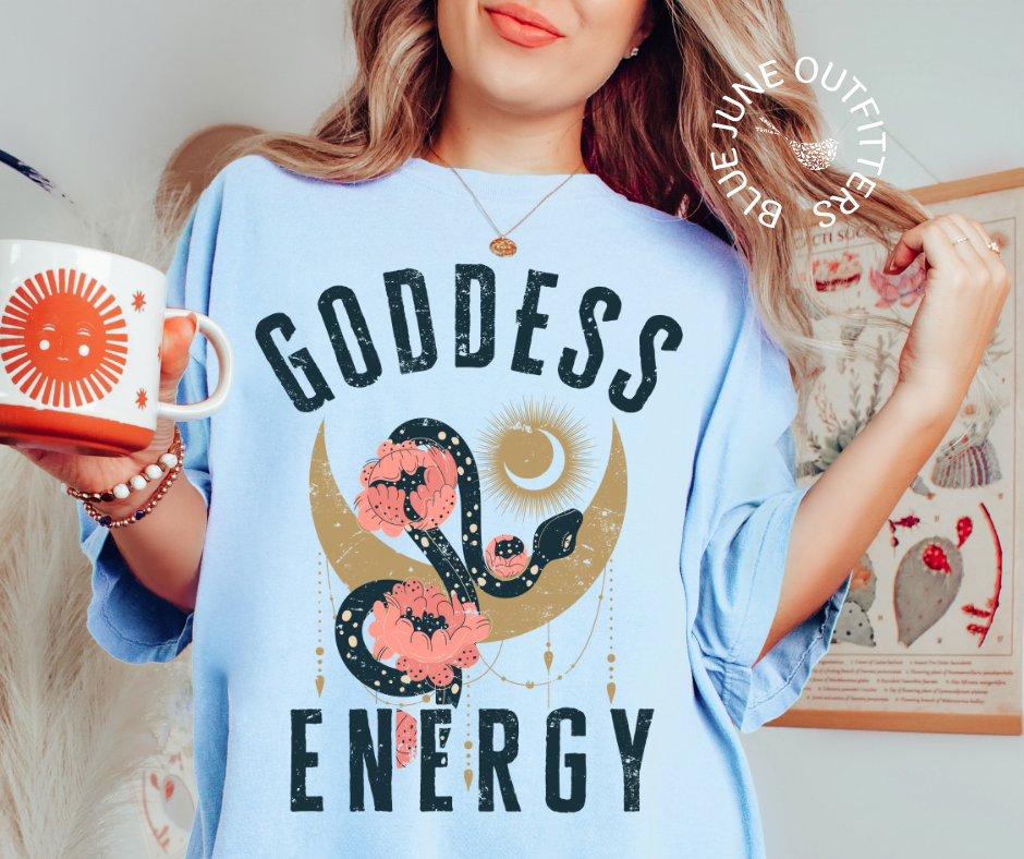 Goddess Energy | Comfort Colors® Witchy Boho Tee