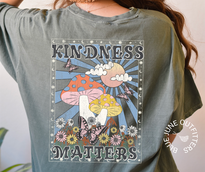 Kindness Matters Aesthetic Mushrooms | Comfort Colors® Tee