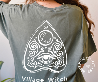 Village Witch Planchette | Comfort Colors® Halloween Tee