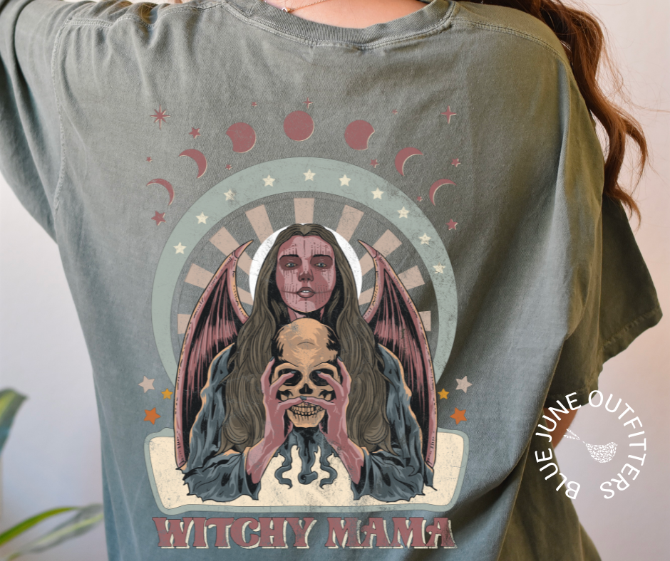 Witchy Mama | Celestial Halloween Comfort Colors® Tee