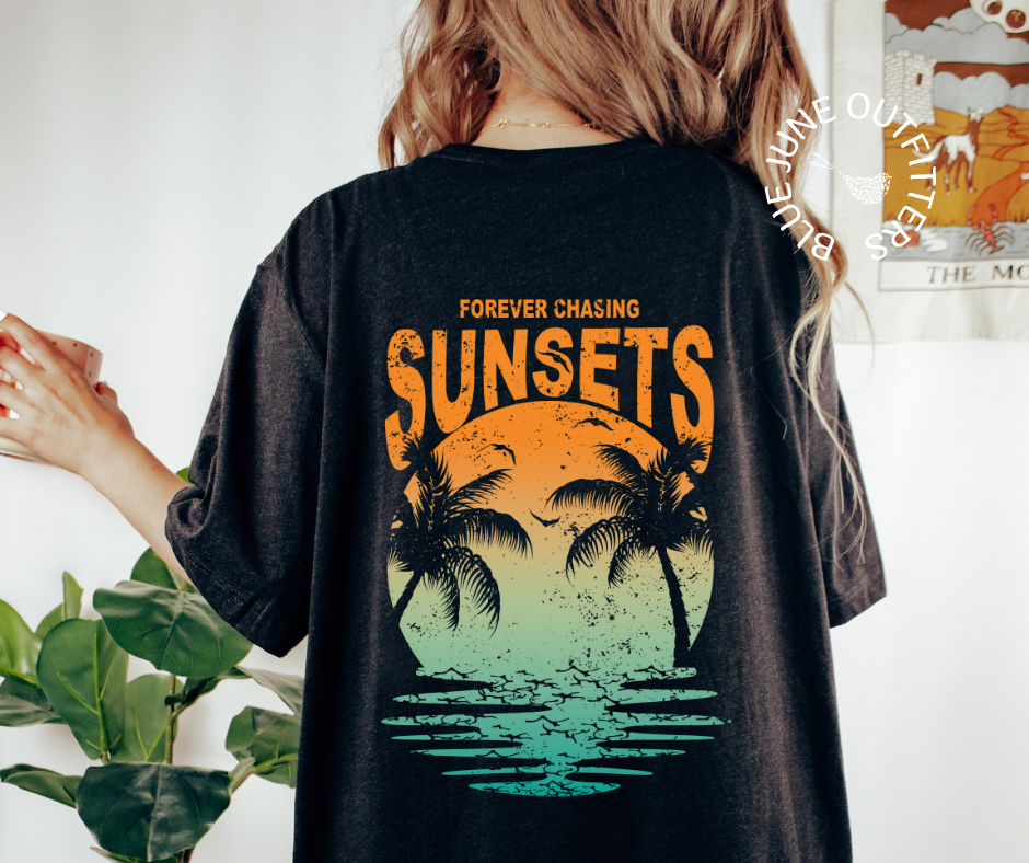 Forever Chasing Sunsets | Comfort Colors® Tropical Tee