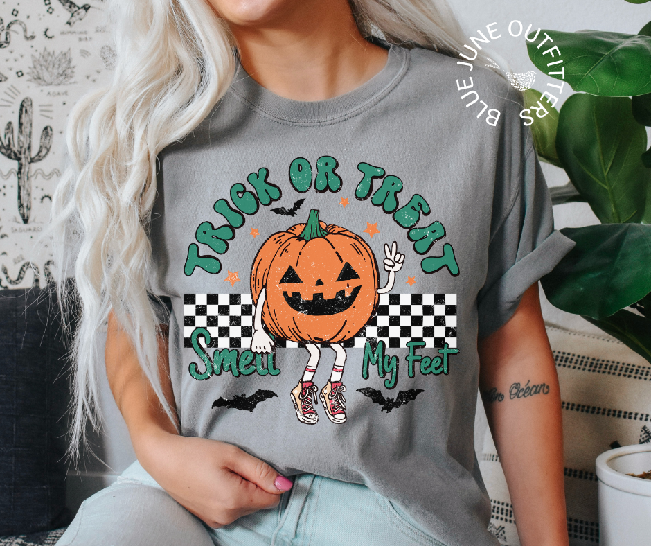 Trick or Treat Retro Pumpkin | Comfort Colors® Halloween Tee