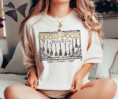 Hocus Pocus Broom Company | Comfort Colors® Halloween Tee