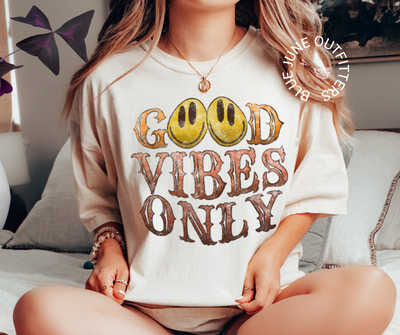 Good Vibes Only | 90's Vibes Comfort Colors® Tee