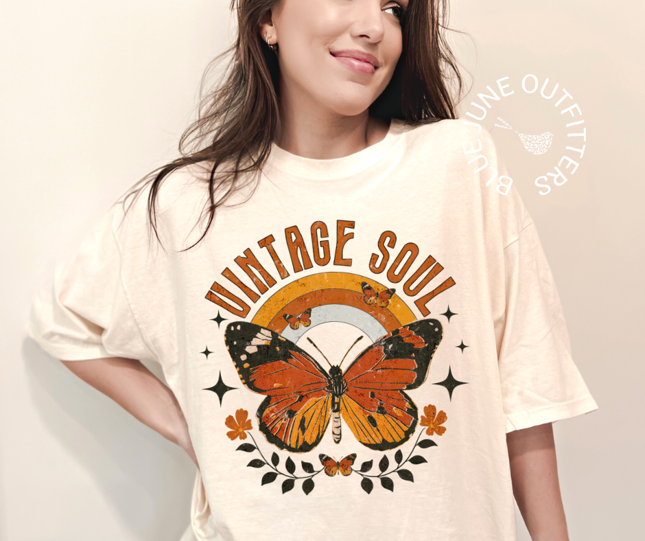 Vintage Soul Butterfly | Boho Comfort Colors® Tee
