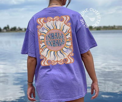 Inhale Exhale Psychedelic Comfort Colors® Tee