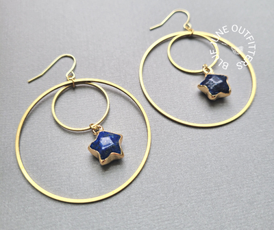 Lapis Lazuli Bohemian Earrings