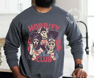 Horrify Club | Unisex Slasher Halloween Sweatshirt