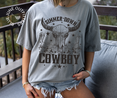 Simmer Down Cowboy | Comfort Colors® Tee