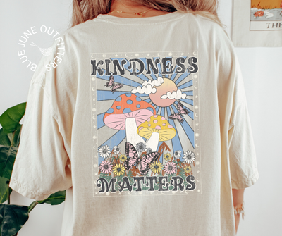 Kindness Matters Aesthetic Mushrooms | Comfort Colors® Tee