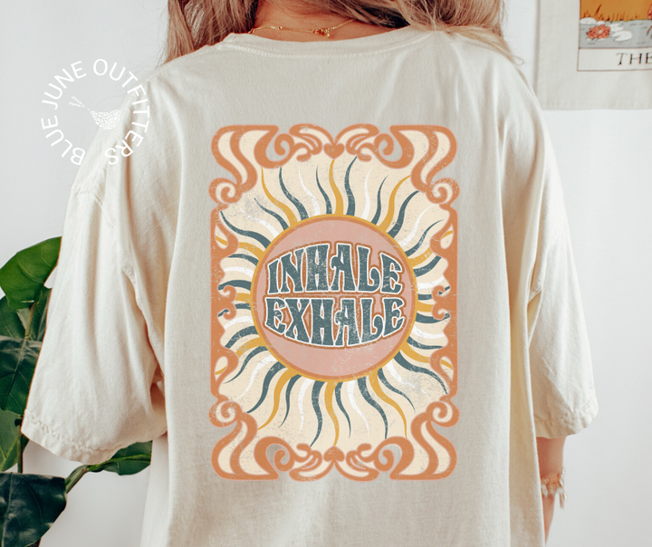 Inhale Exhale Psychedelic Comfort Colors® Tee