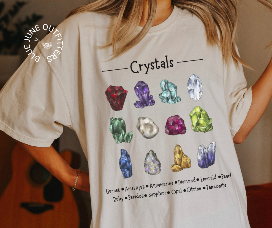 Crystals T-Shirt | Comfort Colors® Birthstones Tee