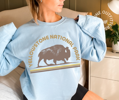 Yellowstone National Park | Retro Crewneck Sweatshirt