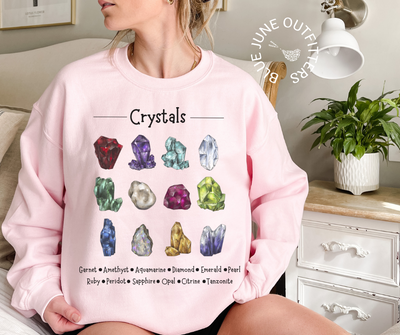 Crystals Sweatshirt | Birthstone Sweatshirt
