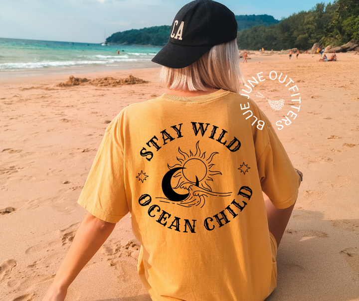Stay Wild Ocean Child | Celestial Comfort Colors® Tee