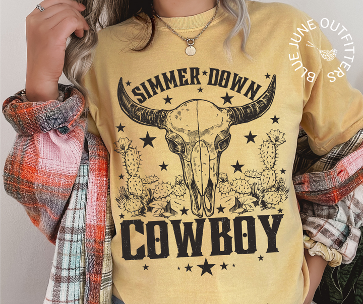 Simmer Down Cowboy | Comfort Colors® Tee