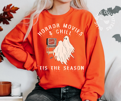 Horror Movies & Chill | Unisex Halloween Crewneck