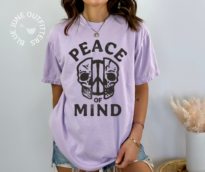 Peace of Mind Comfort Colors® Skull Tee