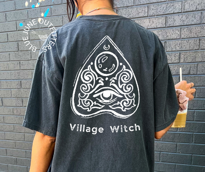 Village Witch Planchette | Comfort Colors® Halloween Tee