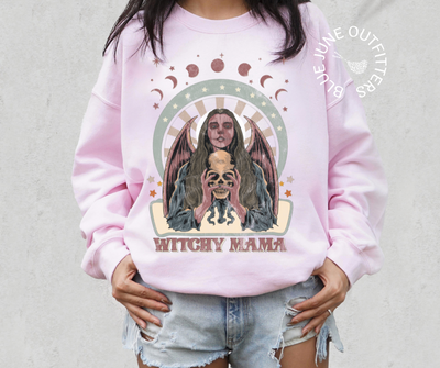 Witchy Mama | Celestial Halloween Sweatshirt