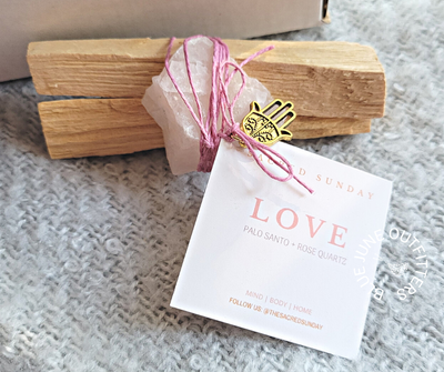 Rose Quartz Love Themed Gift Box