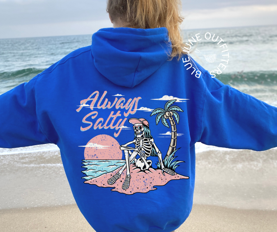 Always Salty | Skeleton Beach Hoodie