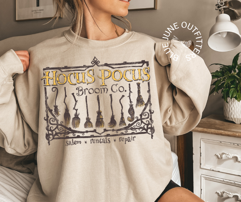 Hocus Pocus Broom Company | Halloween Sweatshirt